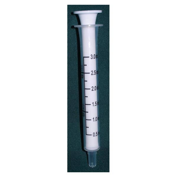 Dispenser Syringe Plastic 3mL Transparent 100/Pk